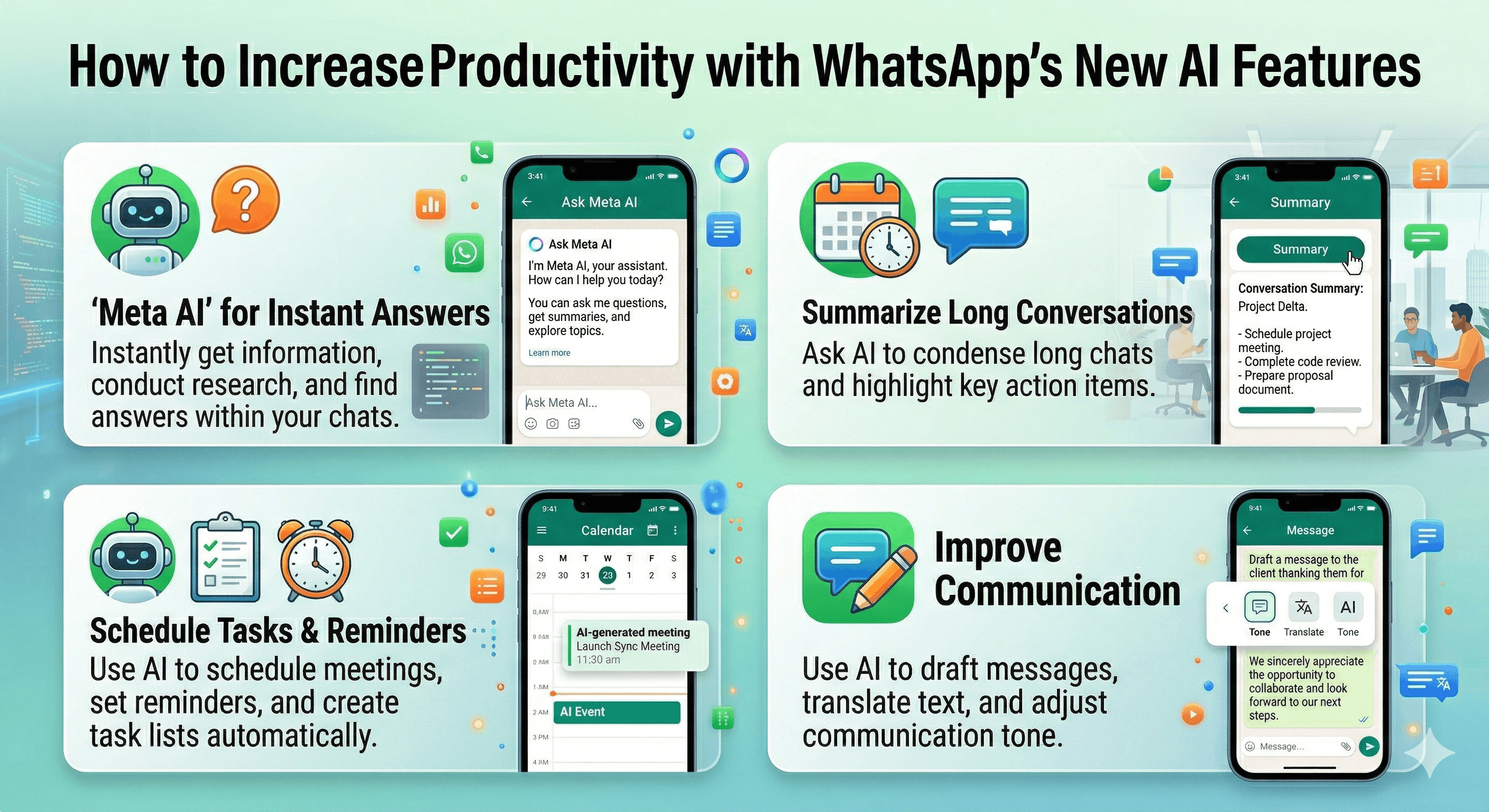 Maximize WhatsApp's New AI Features for Productivity