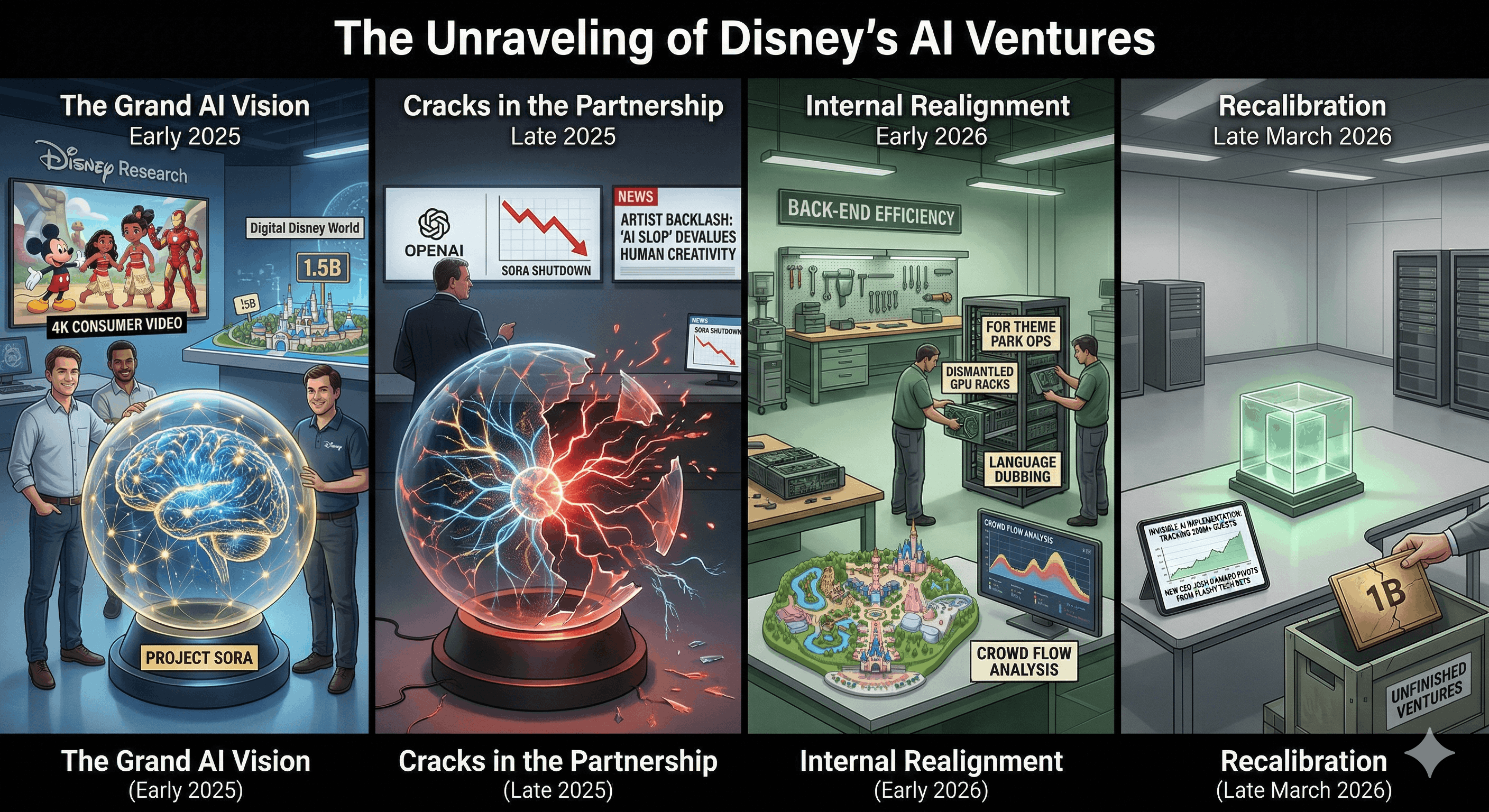 The Unraveling of Disney's AI Ventures