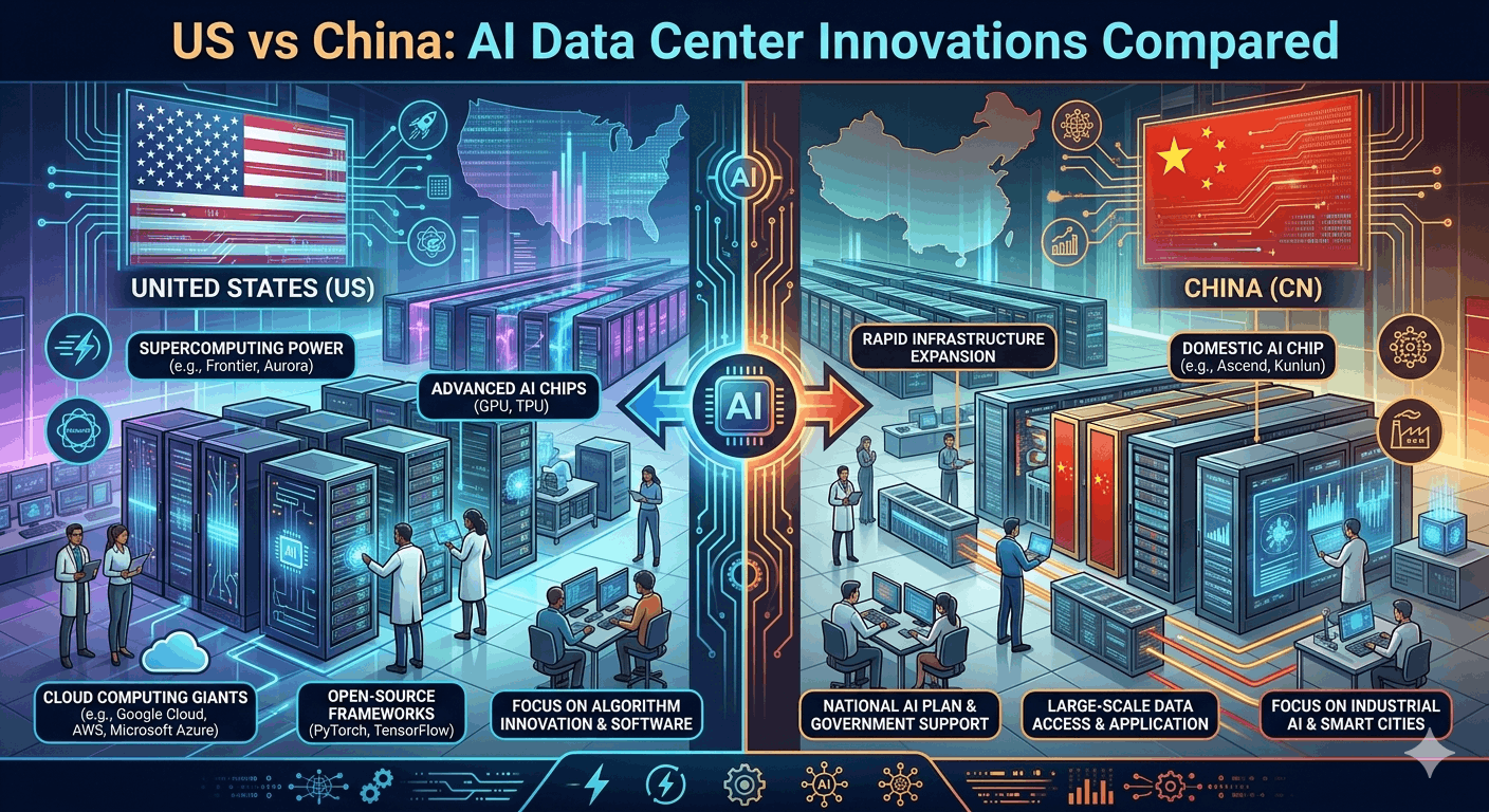 US vs China: AI Data Center Innovations Compared