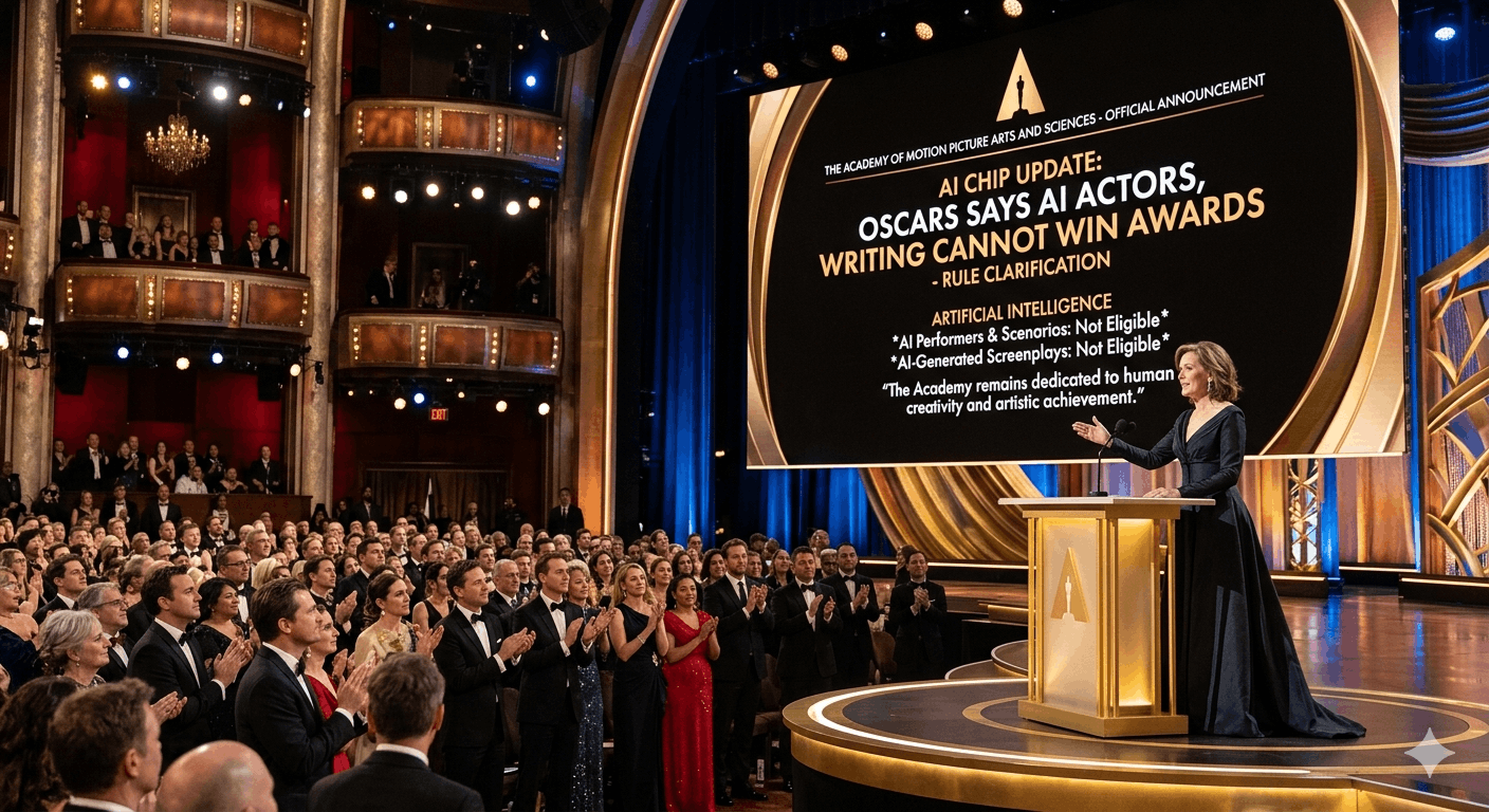 AI Chip Update: Oscars says AI actors, writing cannot win awards