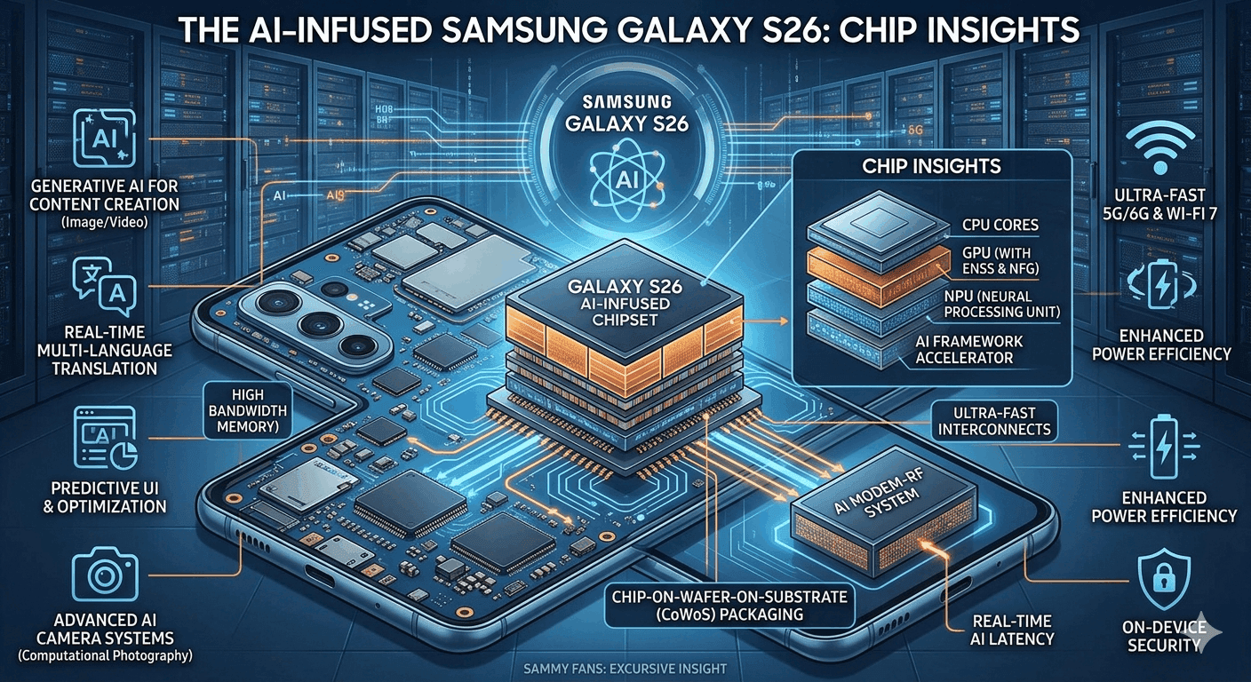 The AI-Infused Samsung Galaxy S26: Chip Insights